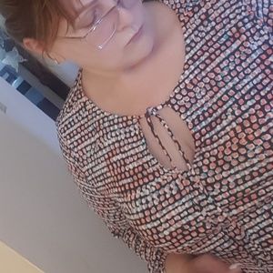 Covington dress XL print dress with ties.